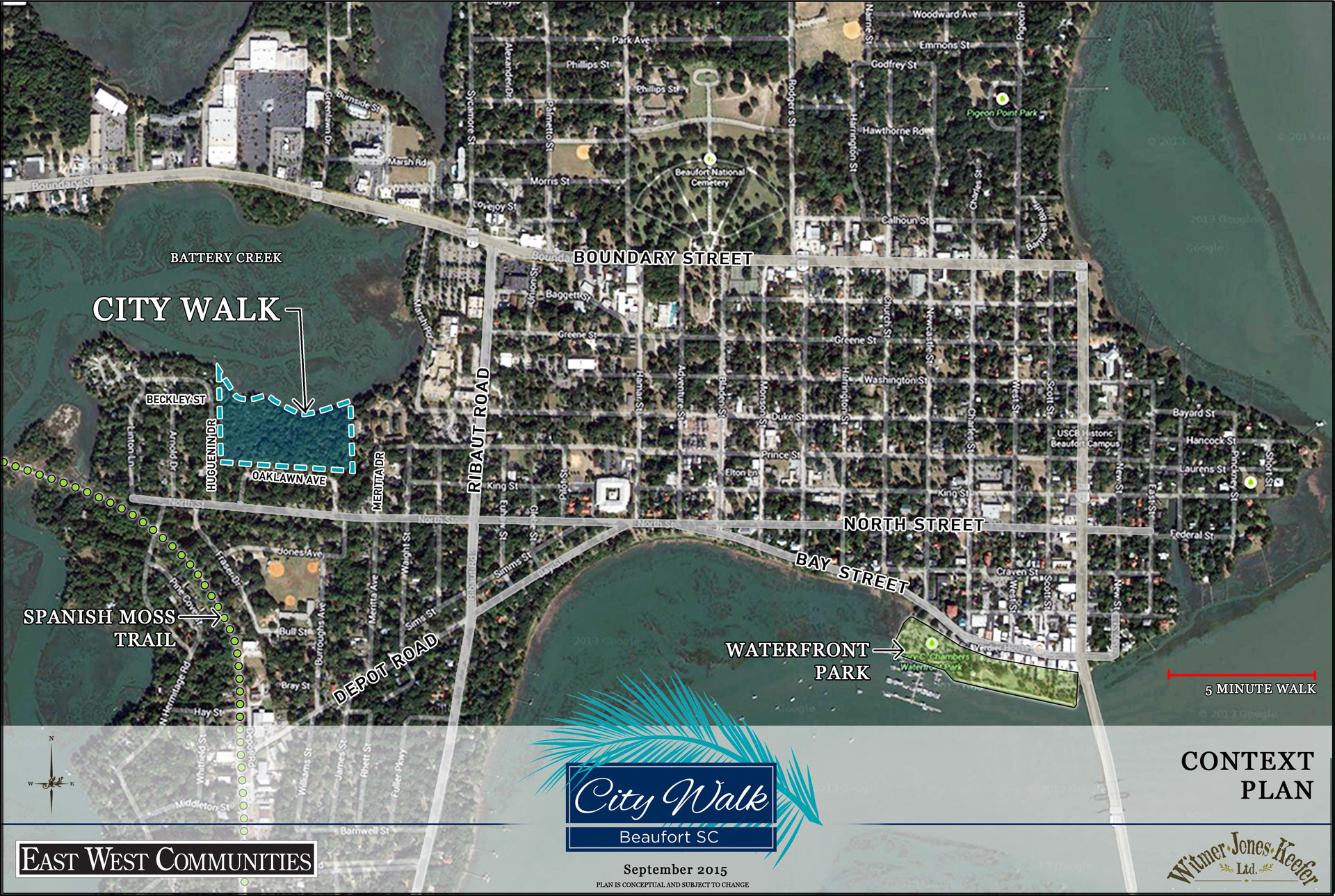 beaufort sc walking tour map